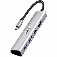 هاب تایپ سی چهار پورت یو اس بی فلزی ویوو Wiwu Alpha 440 4 In 1 Compatible Type-C