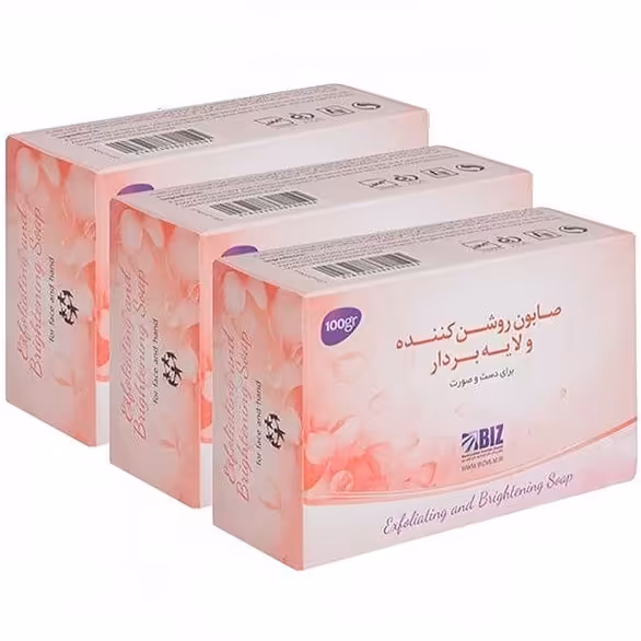 صابون روشن کننده و لایه بردار دکتر بیز پک 3عددی