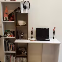 میز تحریر و کتابخانه طرح اورانوس( پس کرایه)