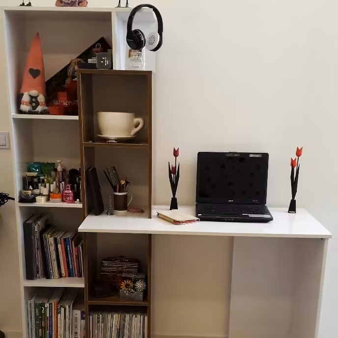میز تحریر و کتابخانه طرح اورانوس( پس کرایه)
