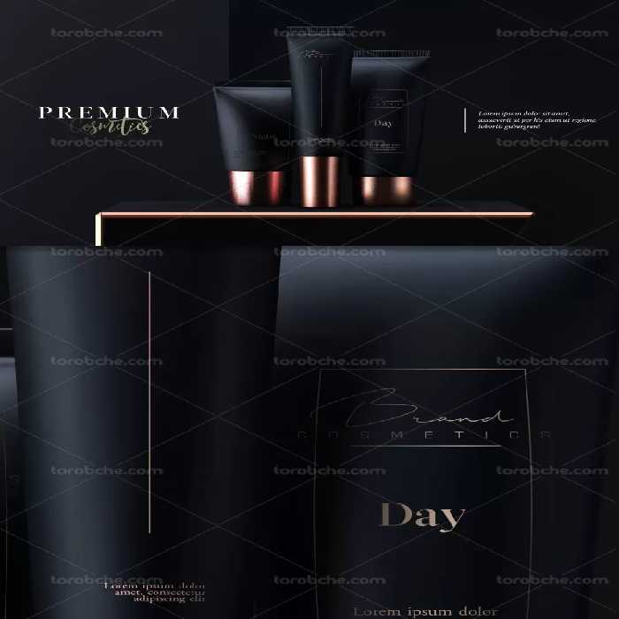 وکتور محصول آرایشی | گرافیک با طعم تربچه