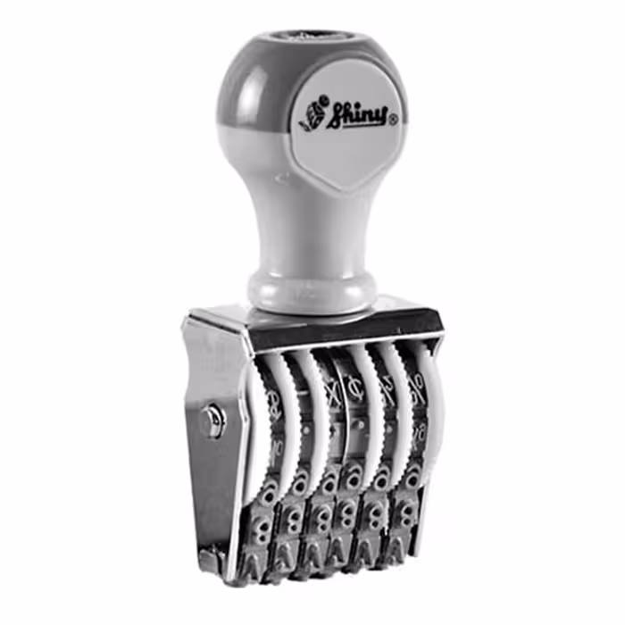 خرید دستگاه مهر شاینی نمراتور 6 رقم مدل N-26 سایز 7 میل