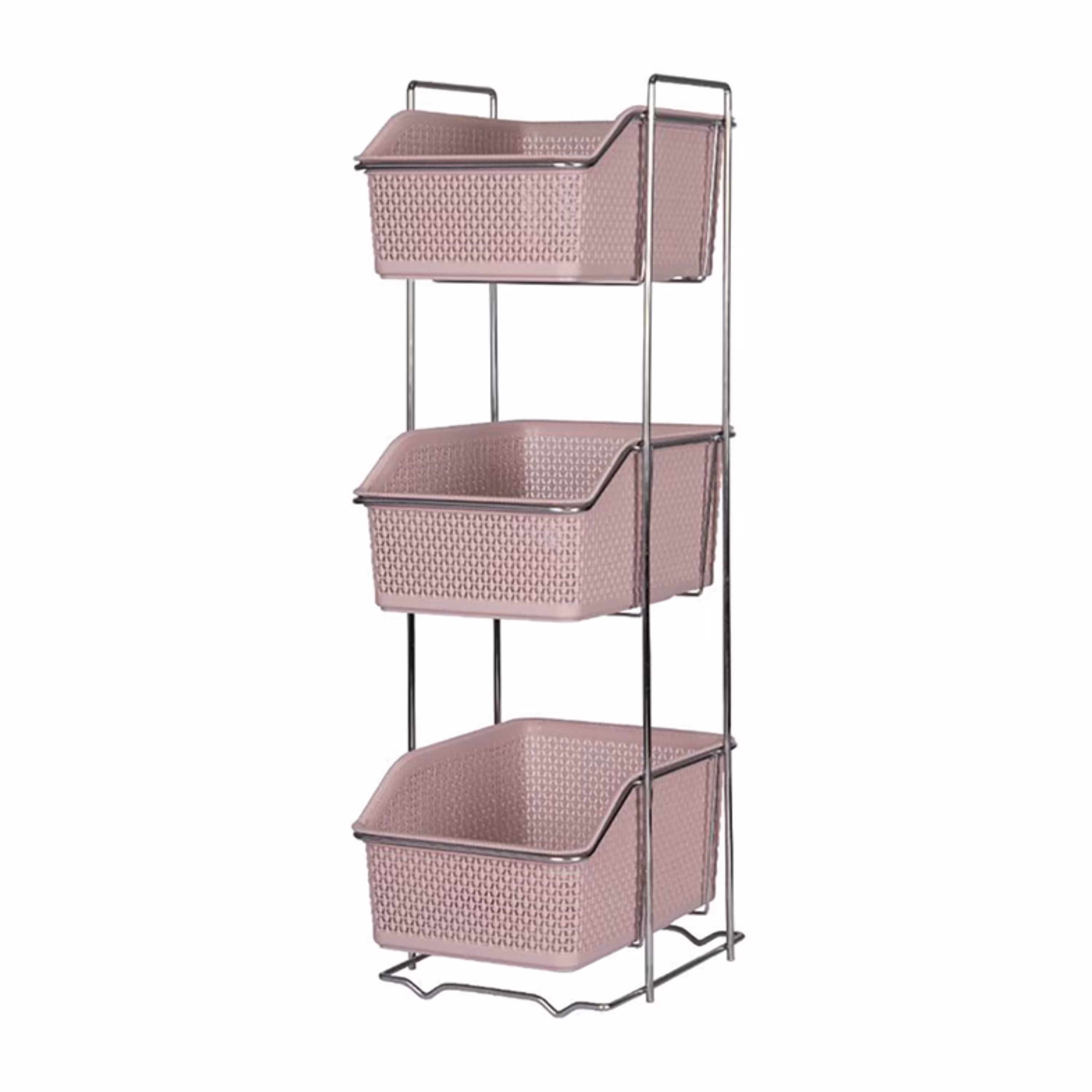 جاپیاز سیب زمینی 3 طبقه در سه رنگ .سفید.طوسی.صورتی خاکستری