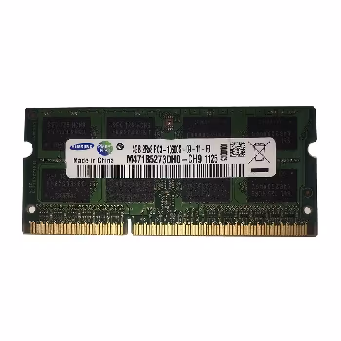 رم لپ تاپ تک کاناله DDR3 سامسونگ فرکانس 1333MHz CL9 ظرفیت 4 گیگابایت