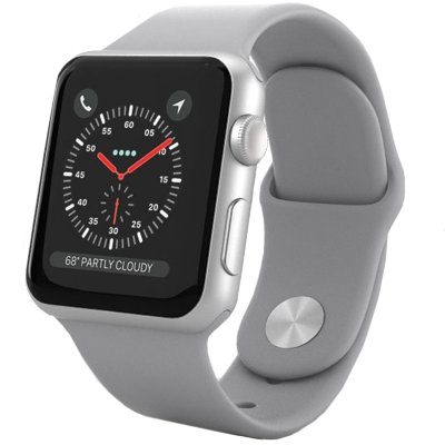 ساعت هوشمند اپل سری 3 مدل GPS 38mm Silver Aluminium Case with Fog Sport Band-MQKU2LL/A