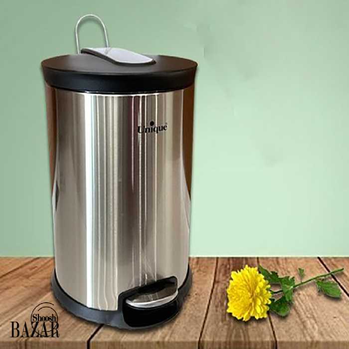 سطل زباله 12 لیتر استیل یونیک کد 4220