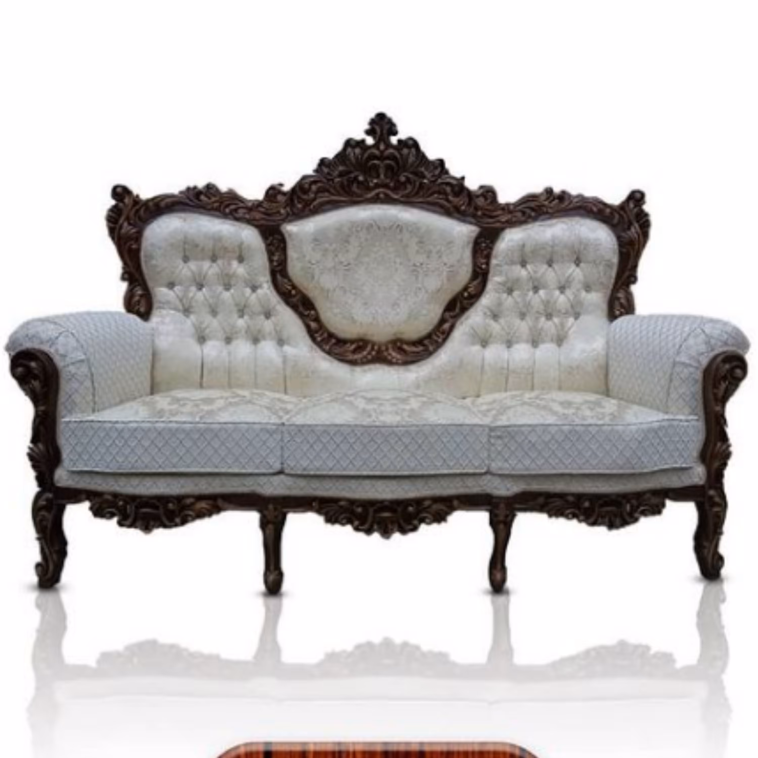 مبل سلطنتی 9 نفره مدل کسری با چوب راش درجه 1