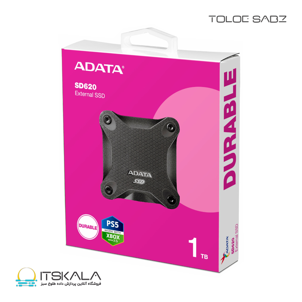 قیمت و خرید اس اس دی اکسترنال ای دیتا SD620-BLACK یک ترابایت | ITSKALA