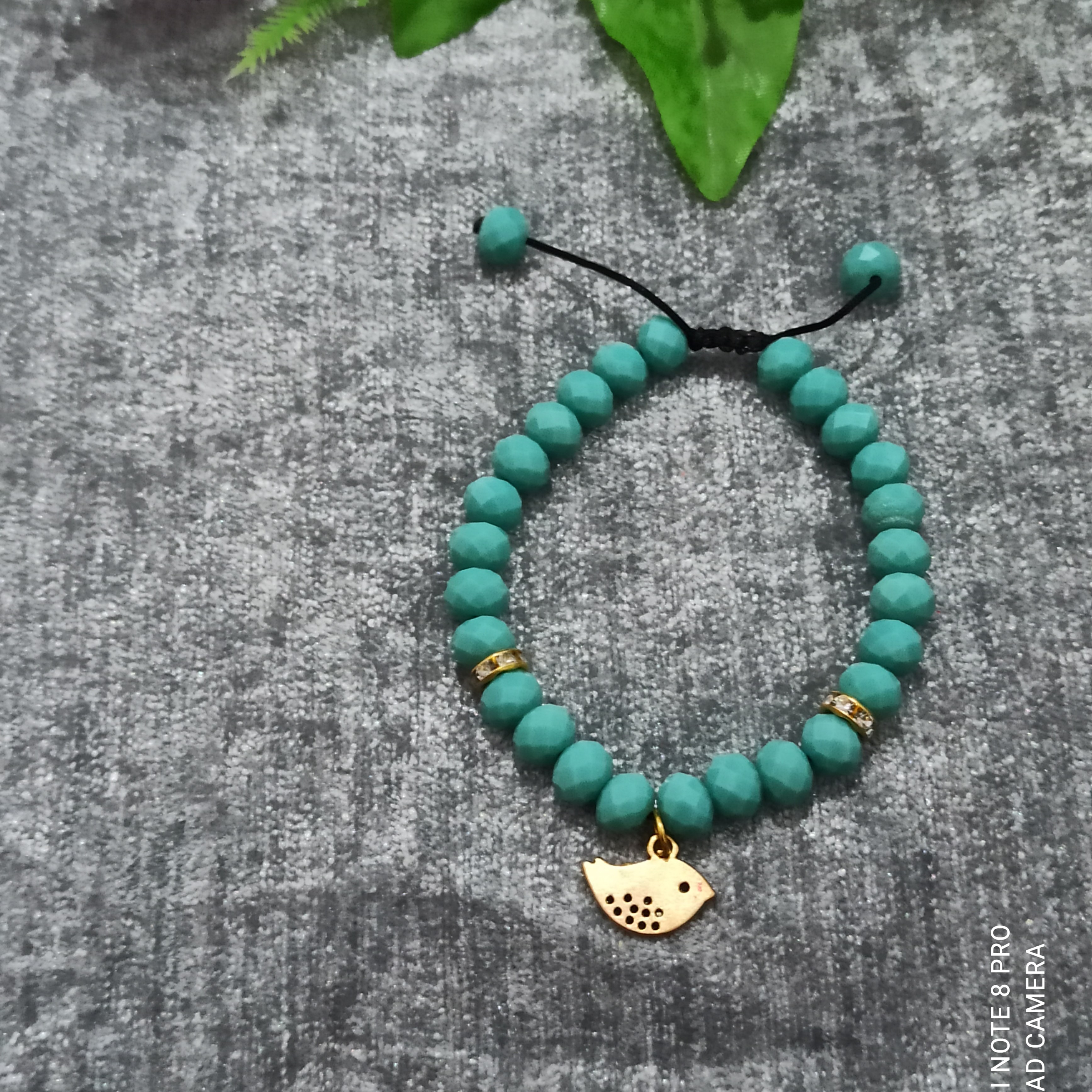 دستبند کشویی کریستالی با کریستال سایز8  با کد (4)