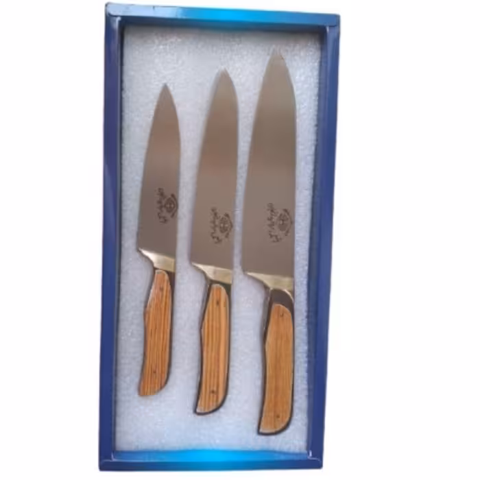 ست سه تایی چاقوی  زنجان سایزهای یک ودو و سه