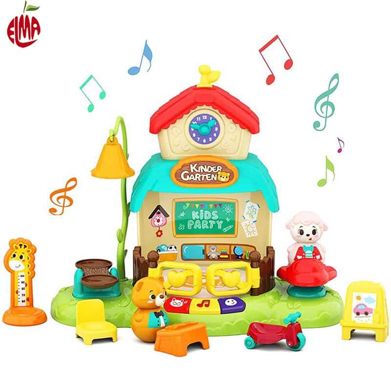 اسباب بازی موزیکال کلبه حیوانات و مهد کودک E935 هولی تویز Huile Toys