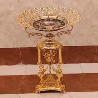 میوه خوری کنار سالنی برنزی مدل فرشته با آبکاری فورتیک کد 1432