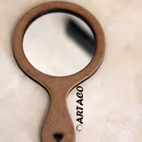 آیینه چوبی گرد