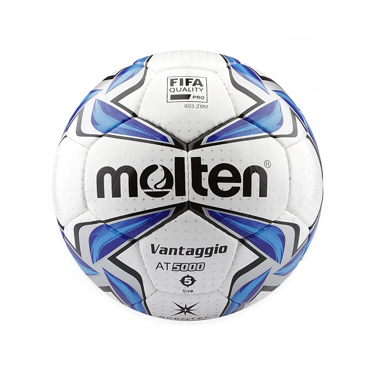 توپ فوتبال مولتن پاکستانی دوختی Vantaggio ATH 5000  | سفید/آبی