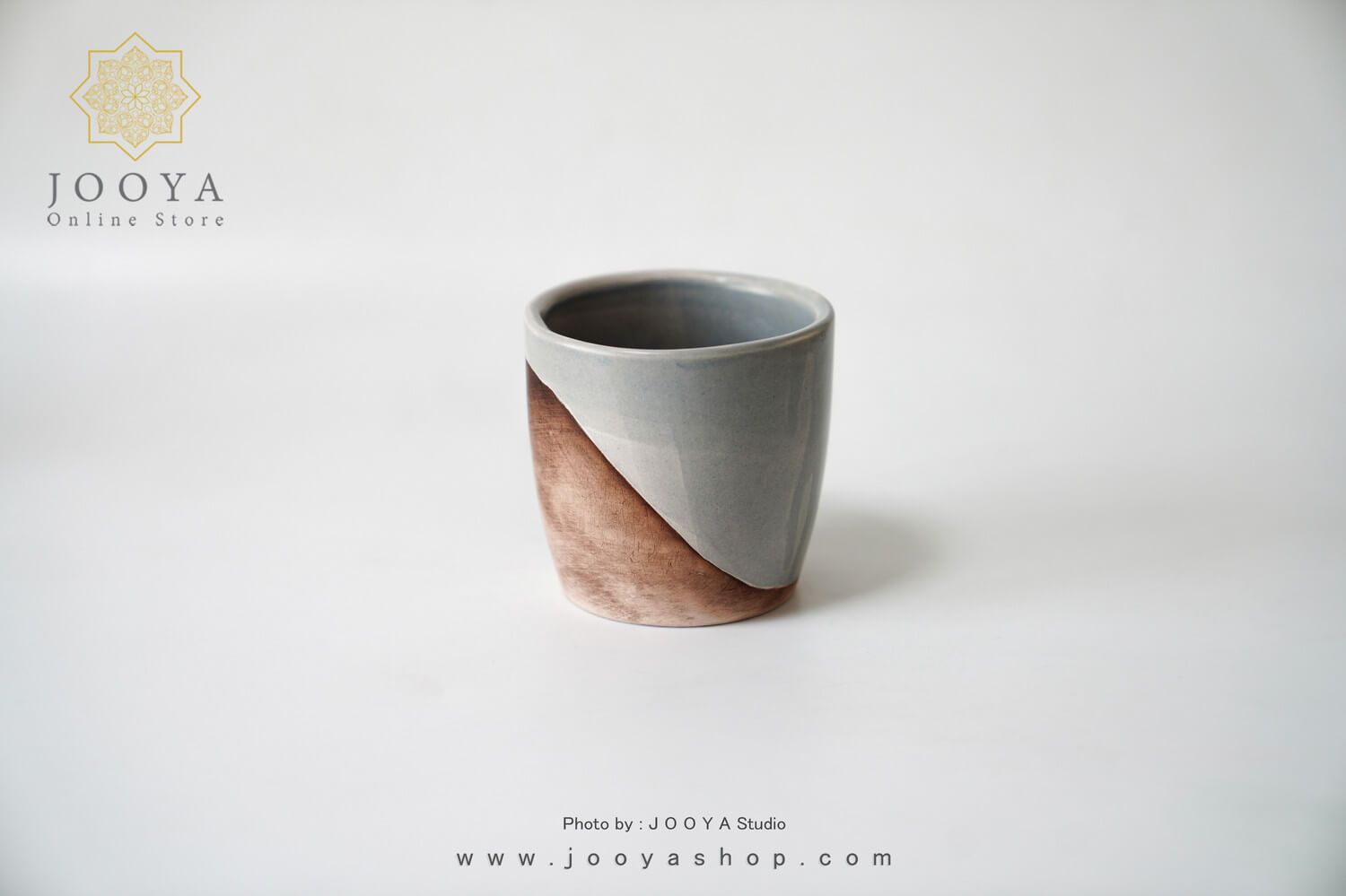 لیوان سرامیکی آبی