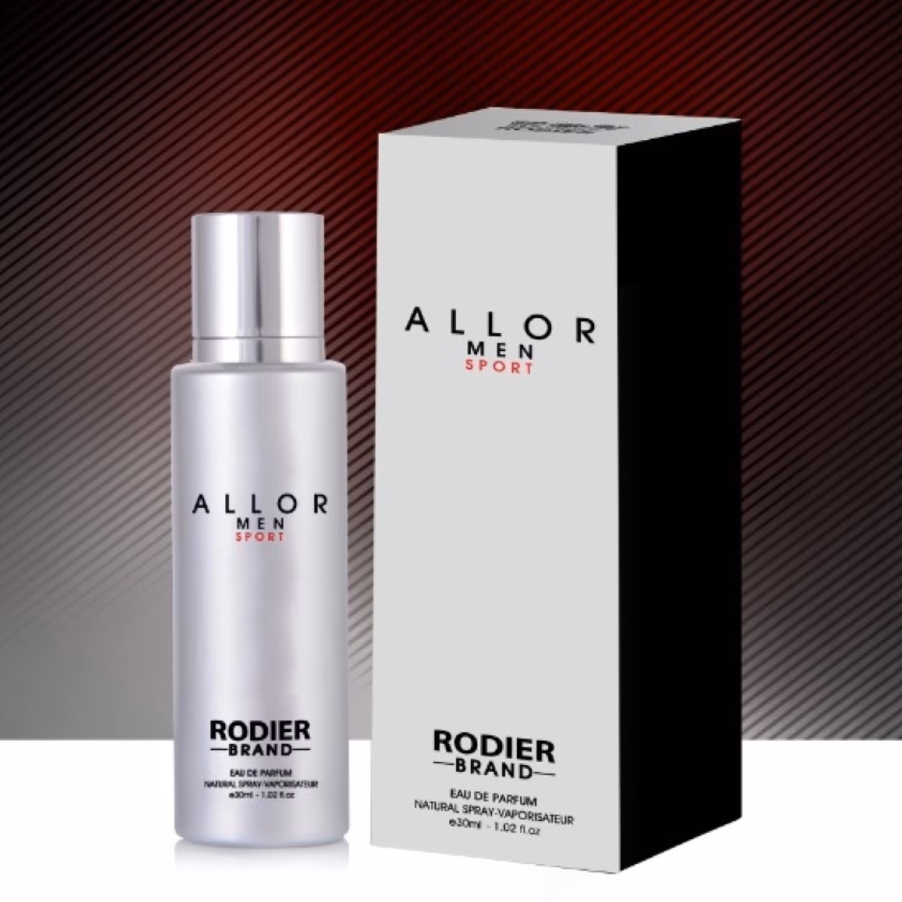 عطر جیبی مردانه 30 میل برند رودیر مدل آلور من اسپورت ( Allure Men Sport)