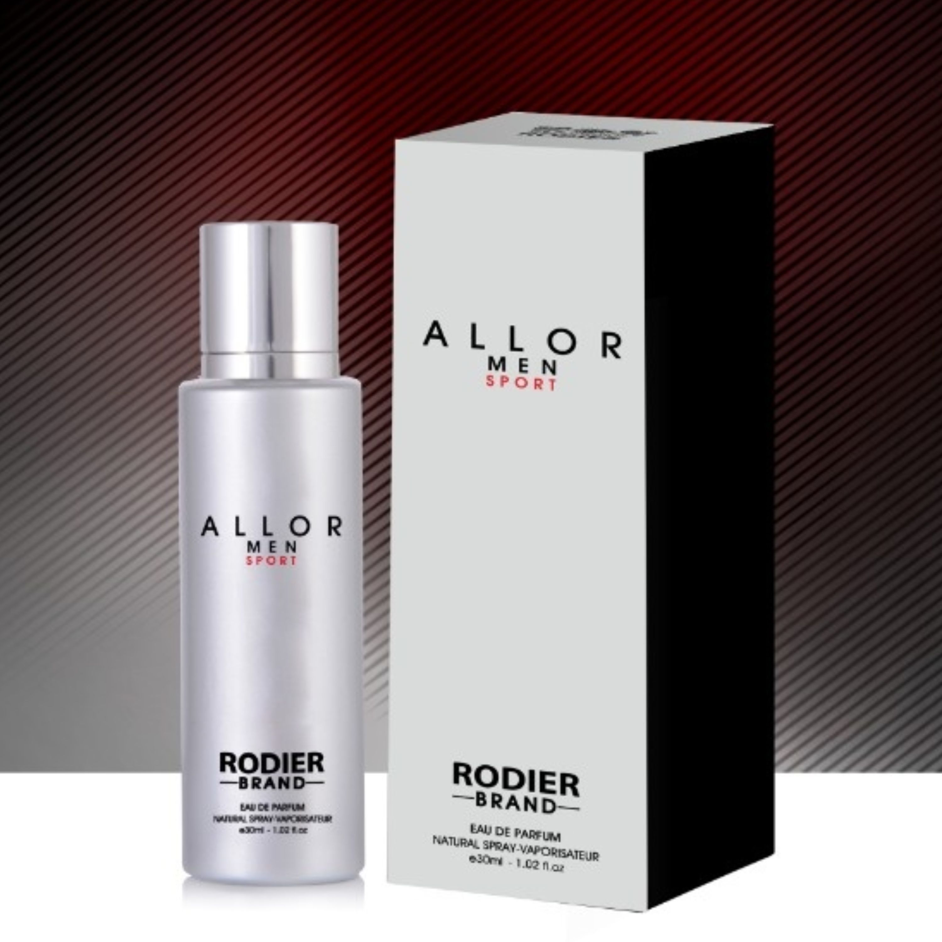عطر جیبی مردانه 30 میل برند رودیر مدل آلور من اسپورت ( Allure Men Sport)