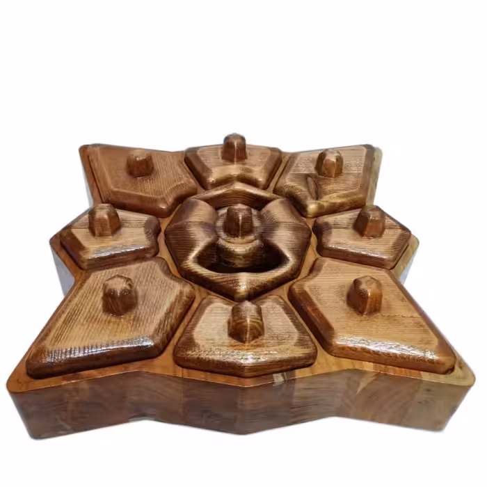 جا ادویه مدل نه‌خانه درب‌دار