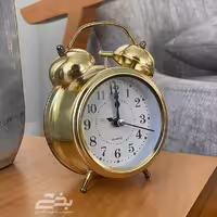 ساعت زنگدار طلایی متوسط