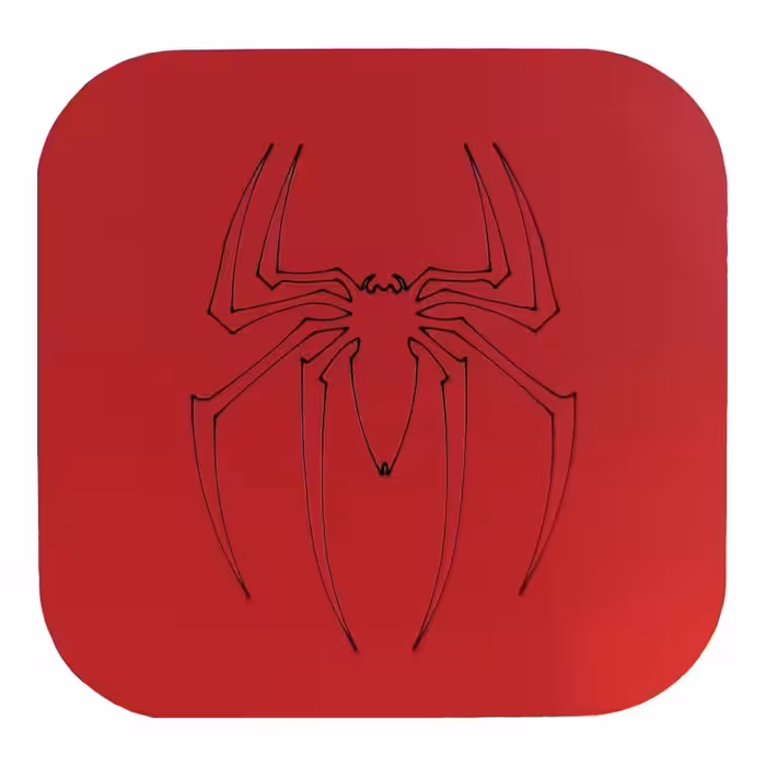 زیر لیوانی طرح مرد عنکبوتی مدلA1070 جنس چوبی در رنگ بندی متنوع 