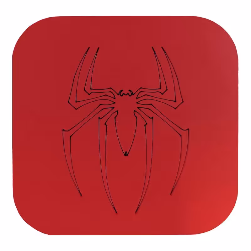 زیر لیوانی طرح مرد عنکبوتی مدلA1070 جنس چوبی در رنگ بندی متنوع 