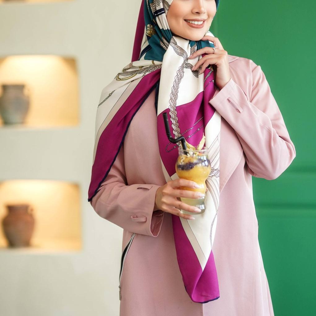 روسری نخی کجراه کشمیر 2 کد 365
