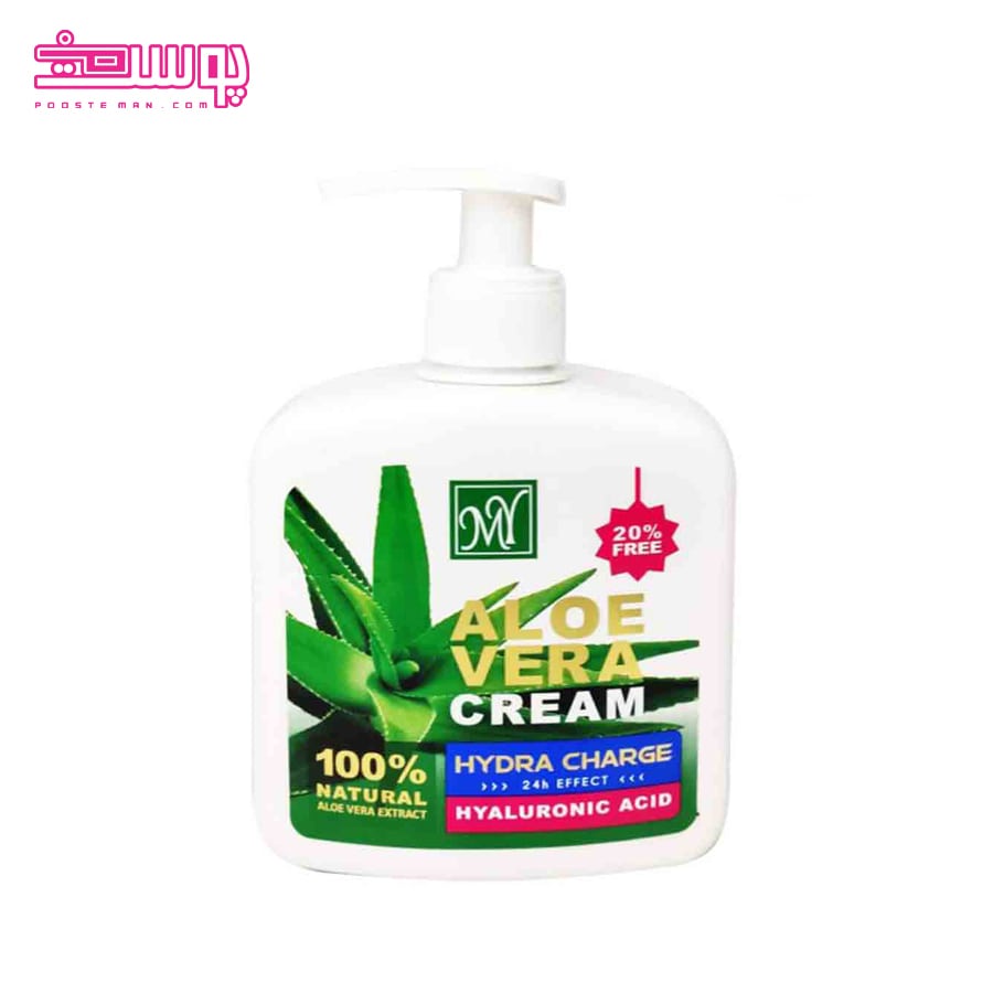 کرم مرطوب کننده پمپی آلوئه ورا مای حجم 490ml