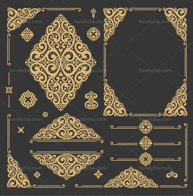 وکتور المان تزئینی | گرافیک با طعم تربچه
