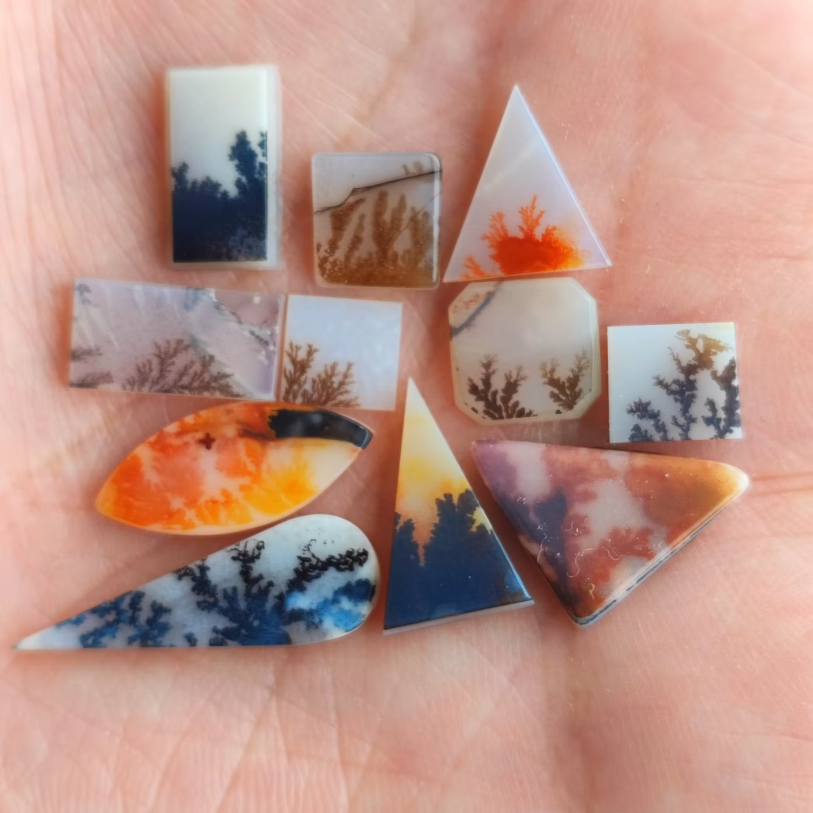 عقیق شجر های طبیعی ریز قواره 