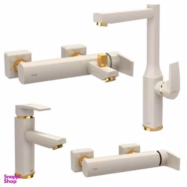 ست شیرآلات شودر مدل یونیک پلاس بسته 4 عددی