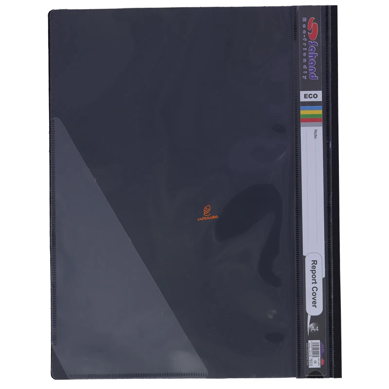 پوشه پلاستیکی شفاف مشکی A4 مدل اکو 4713 سهند