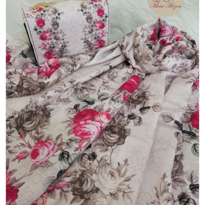 ست شال و کیف پاسپورتی مجلسی طرح گل