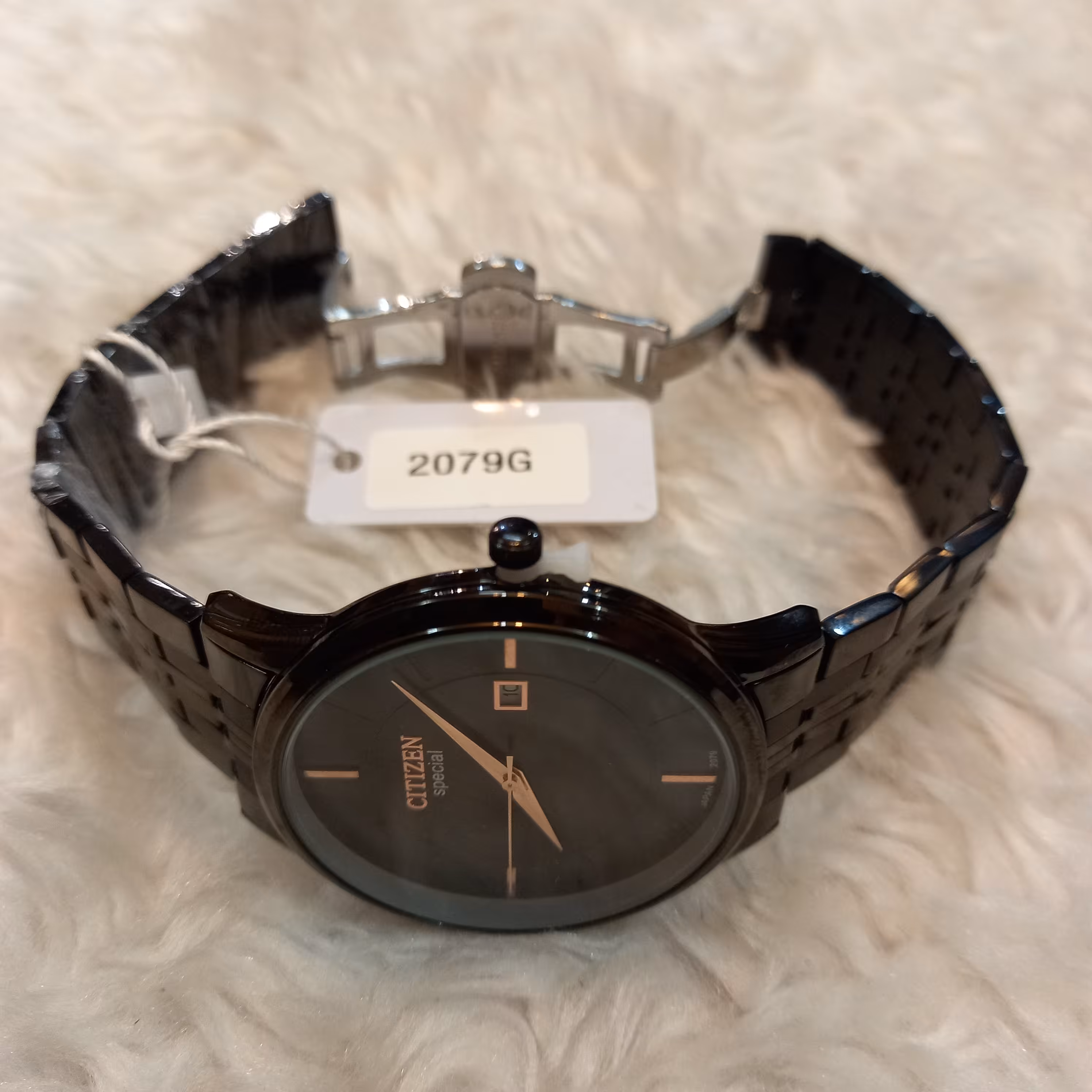 ساعت زنانه سیتیزن citizen فلزی مشکی رنگ ثابت موتور ژاپن