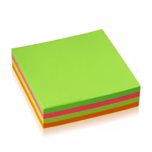 کاغذ یادداشت چسب دار پنج رنگ سایز 7.5x7.5