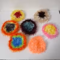 فروش عمده اسکاج بافت گرد 25عددی