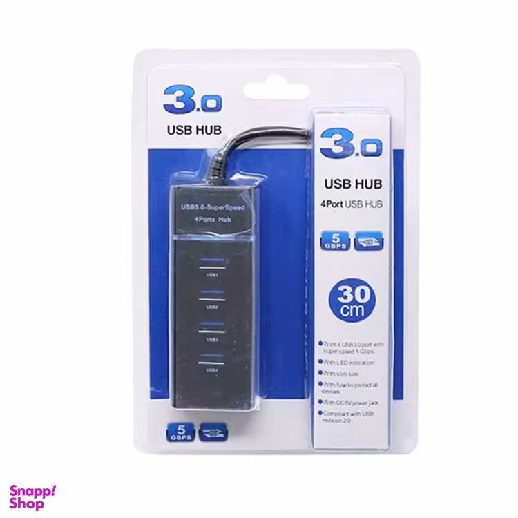 هاب 4 پورت usb 3 مدل 303