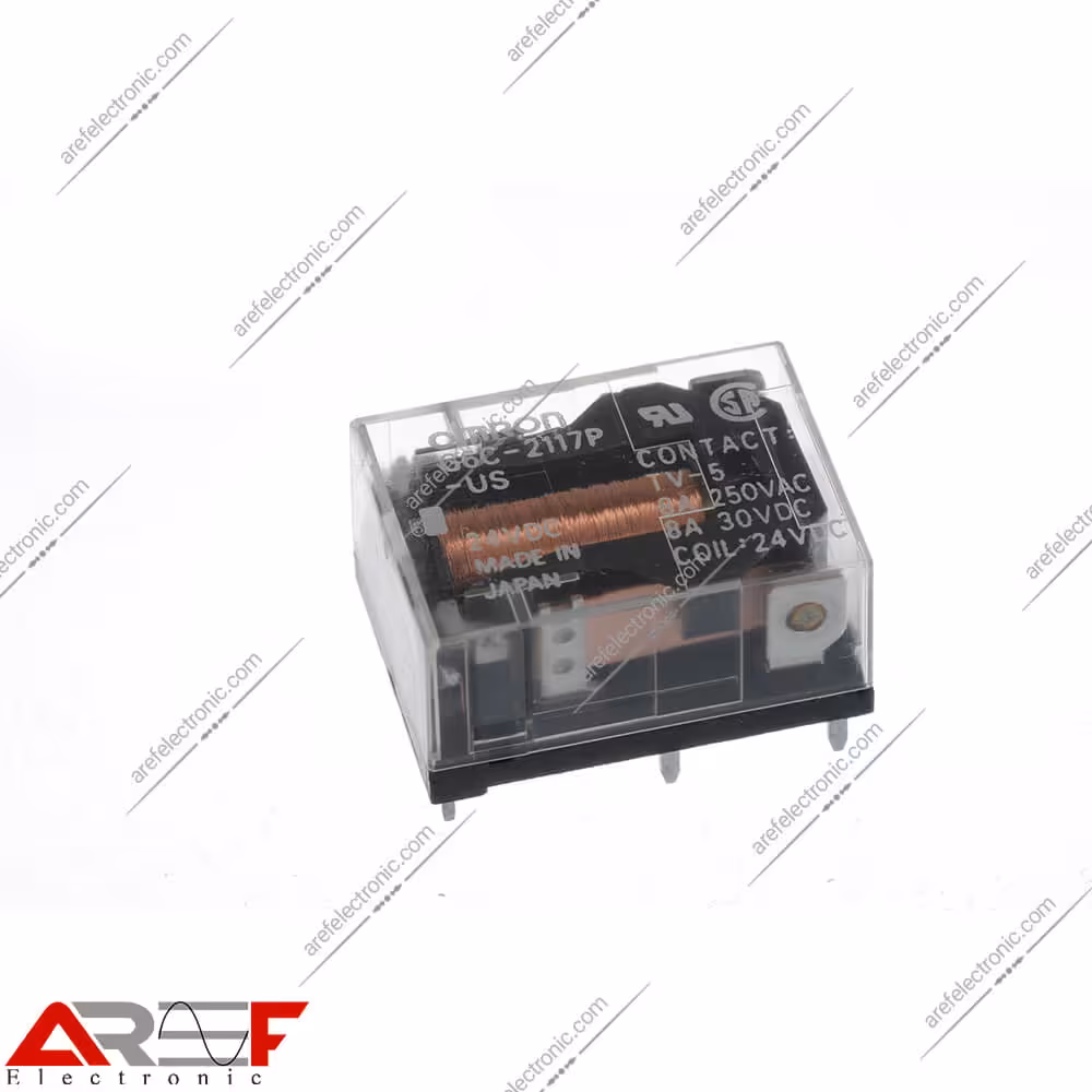 رله امرن مدل G6C-2117P-US دارای 24 ولت و 6 پین - فروشگاه عارف الکترونیک