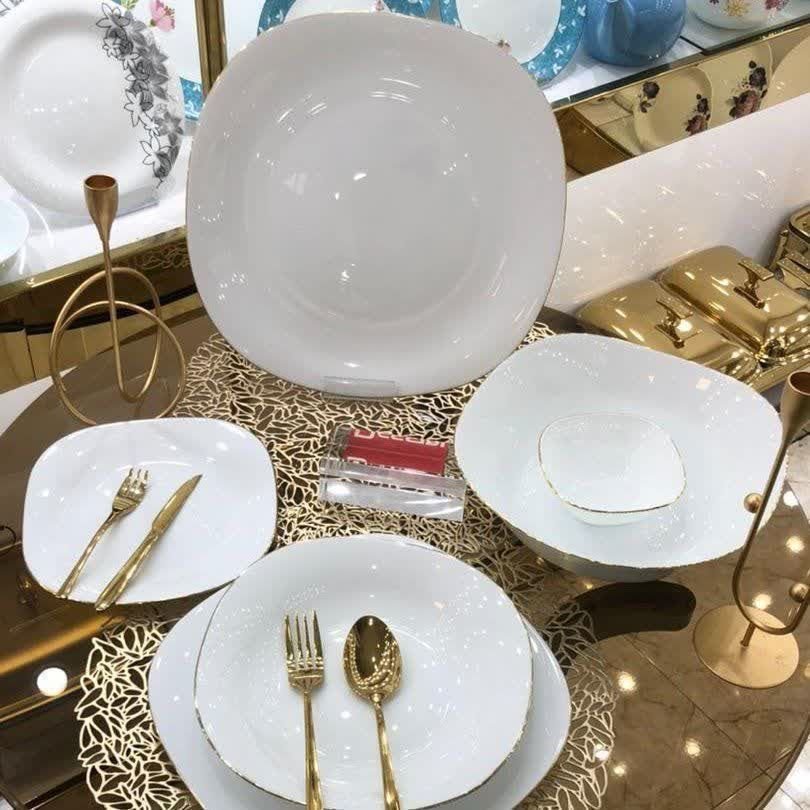 آرکوپال 26 پارچه مربع لب طلا