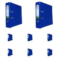 زونکنA4 سلفونی لبه فلزی تیگل دار  سرمه ای( بسته 8 عددی)