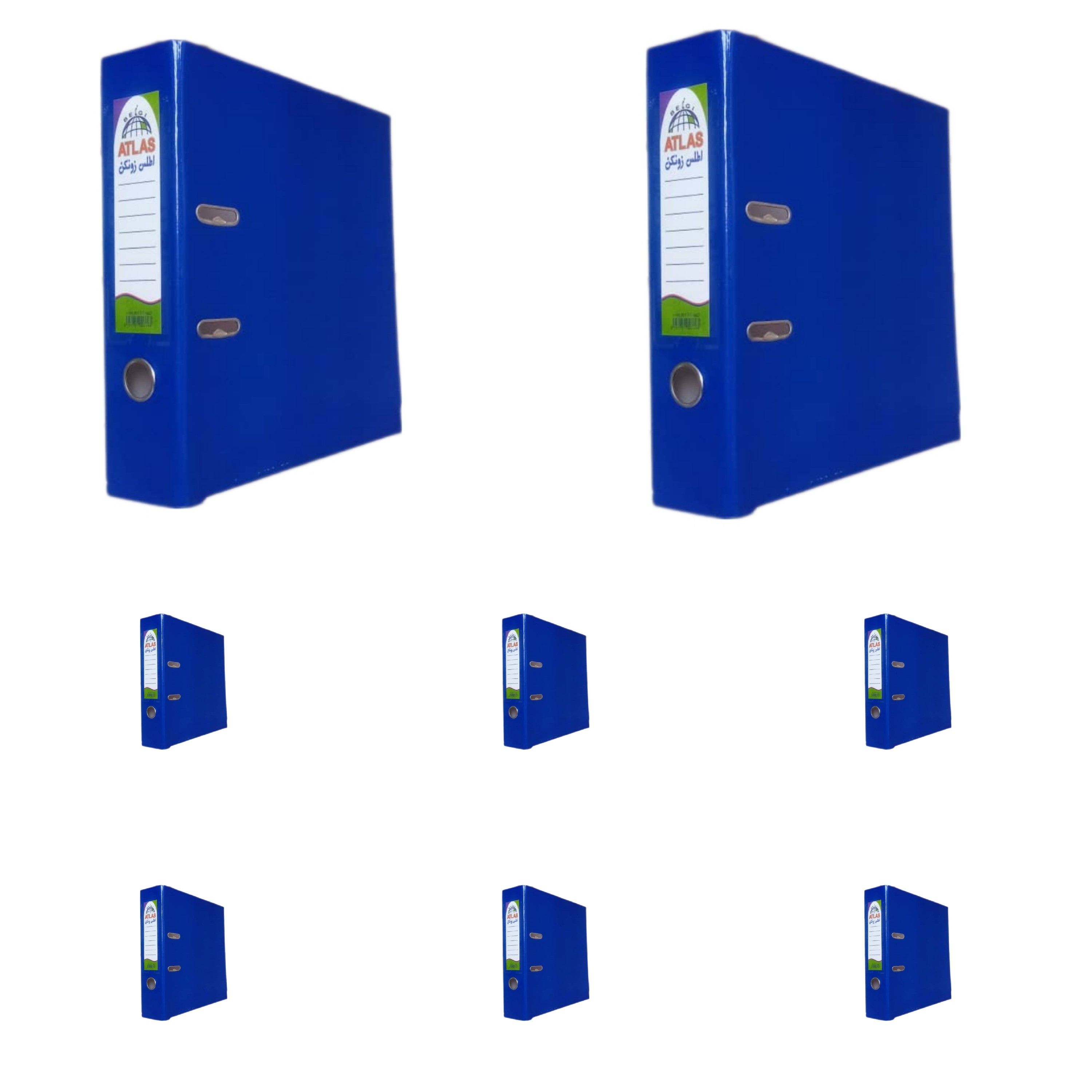 زونکنA4 سلفونی لبه فلزی تیگل دار  سرمه ای( بسته 8 عددی)