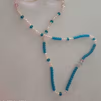 بند عینک  استفاده  شده از مهره های چوبی و کریستالی  طراحی شده با نظر مشتری 