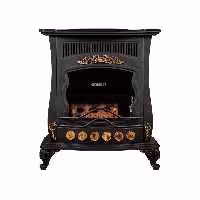 بخاری گازی طرح شومینه ای 24000 ارنست مشهد مدل یزدان رنگ مشکی چوبدار