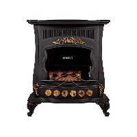 بخاری گازی طرح شومینه ای 24000 ارنست مشهد مدل یزدان رنگ مشکی چوبدار