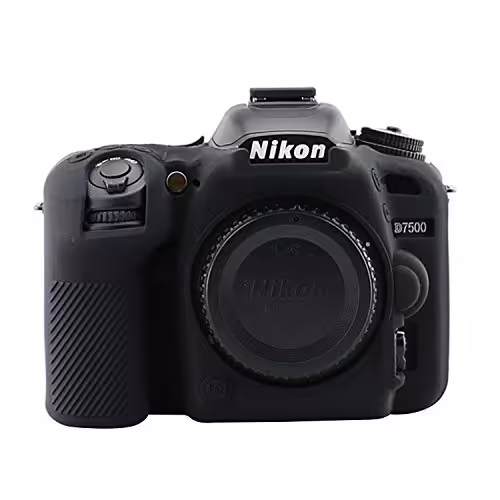 کاور سیلیکونی نیکون Silicon cover of Nikon camera D7500 رنگ مشکی