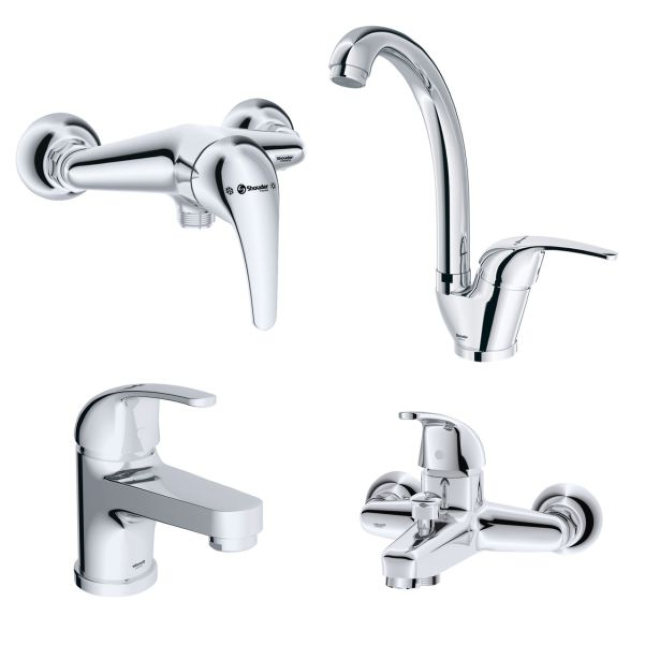 ست شیرآلات شودر مدل اطلس