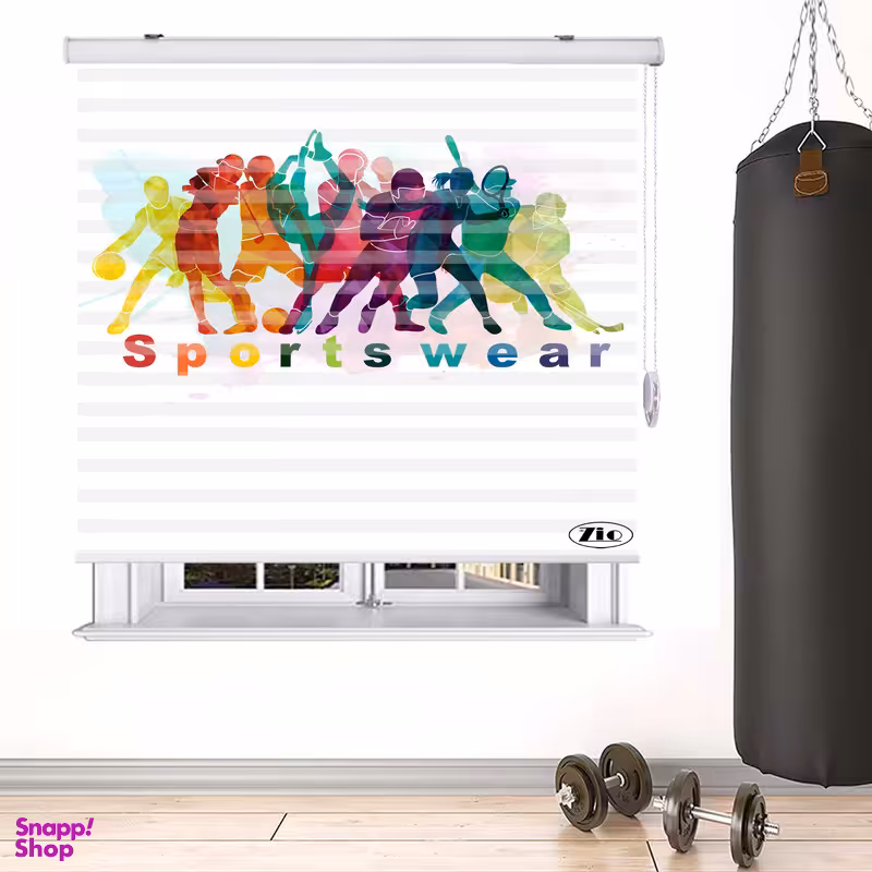 پرده زبرا زیو مدل Sport اسپورت سایز 150x280 سانتی متر