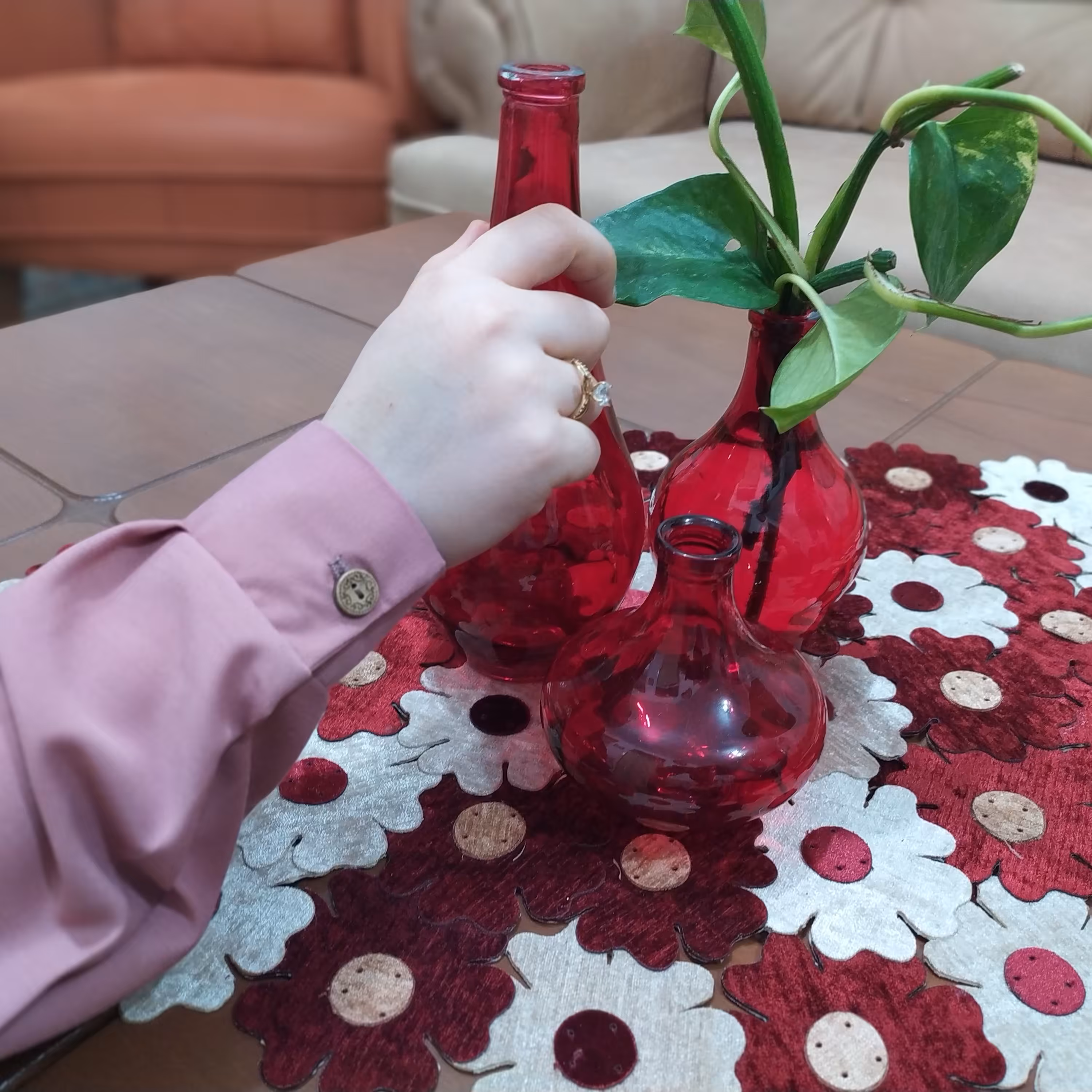 آستینک مچدار رنگی