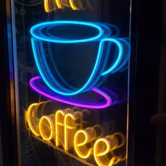 تابلو نئون کافه 