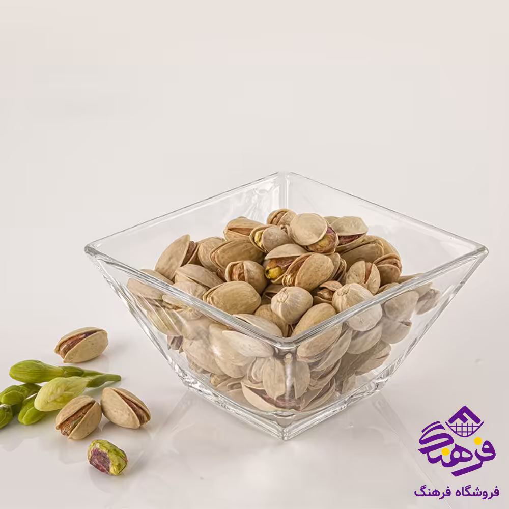 کاسه سرو مربع شیشه ای 6 عددی لیمون