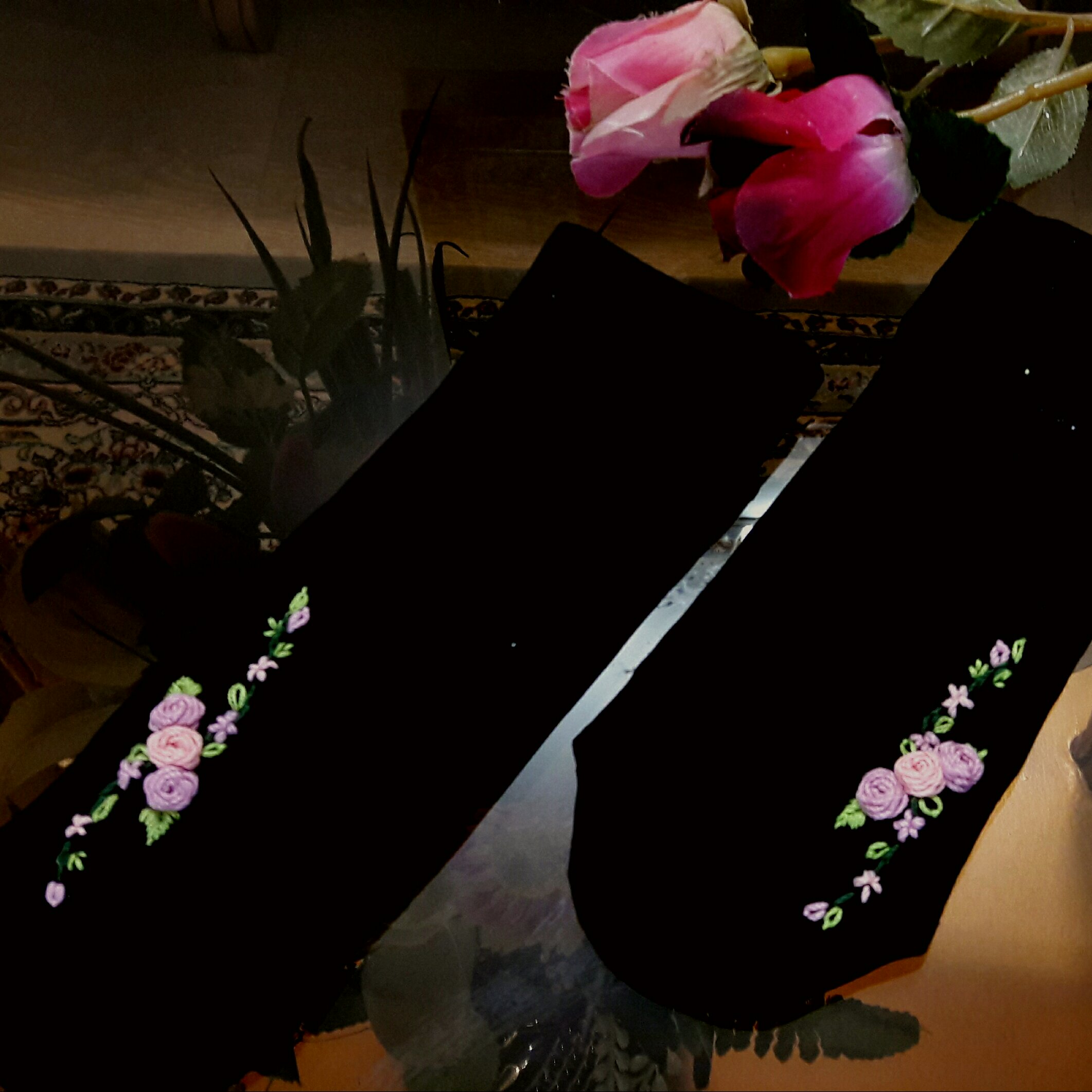 جوراب گلدوزی طرح161